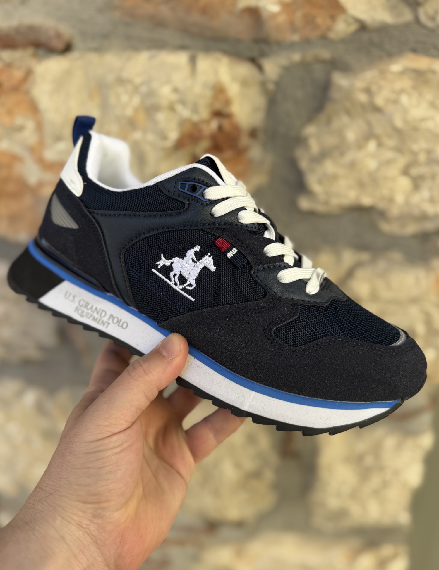 U.S. Grand Polo ανδρικά μπλε navy παπούτσια GPM12260 - US GRAND POLO - 